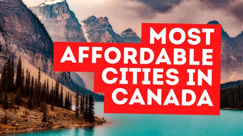 what are the most affordable places in canada to live
